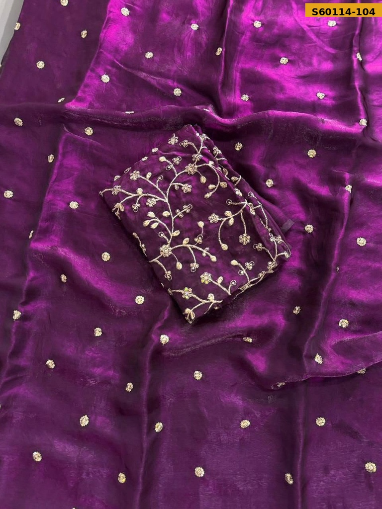 Fancy Space Satin Saree