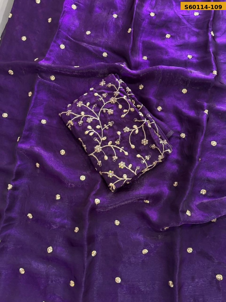Fancy Space Satin Saree
