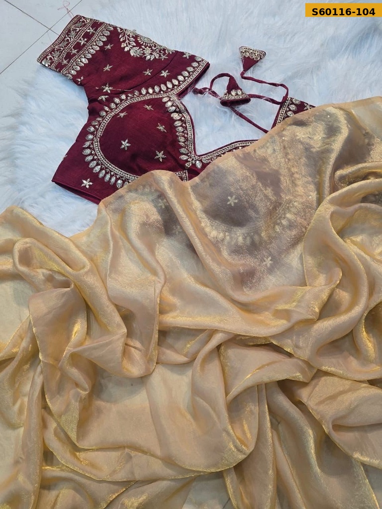 Fancy Space Satin Saree