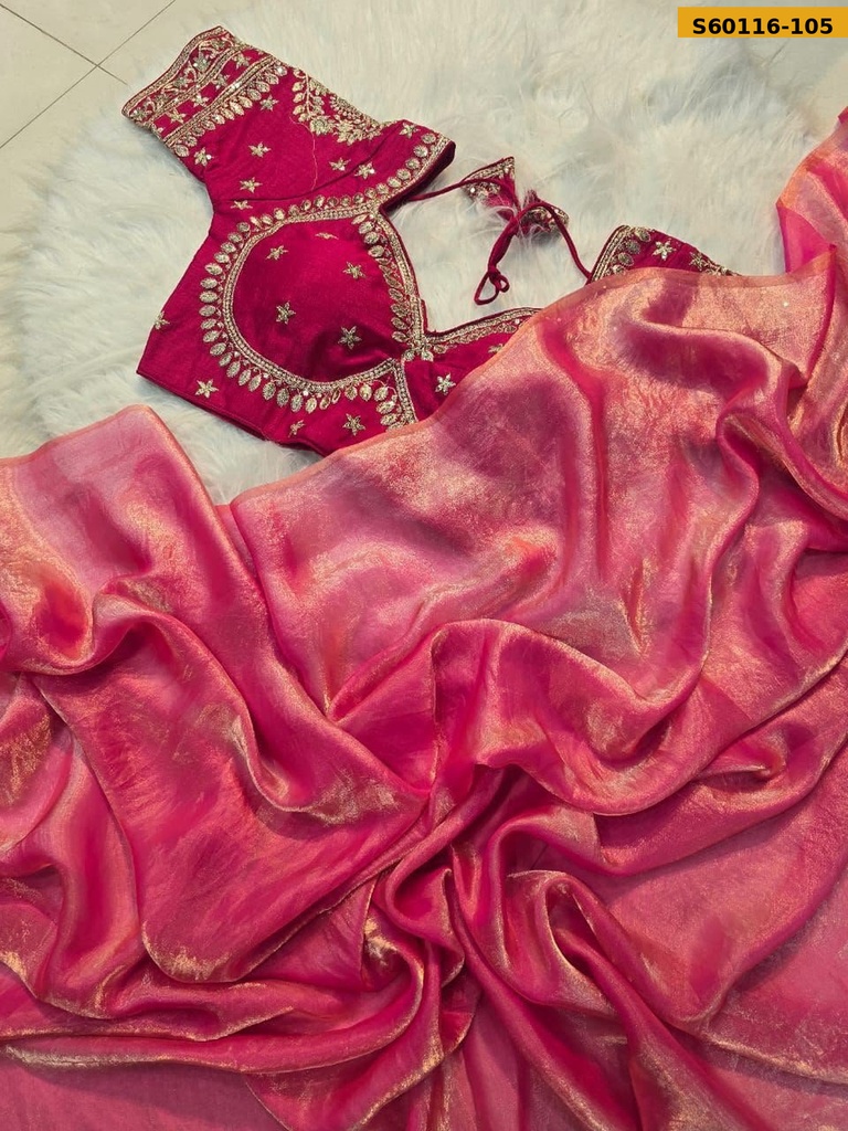 Fancy Space Satin Saree