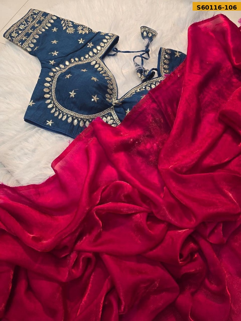 Fancy Space Satin Saree