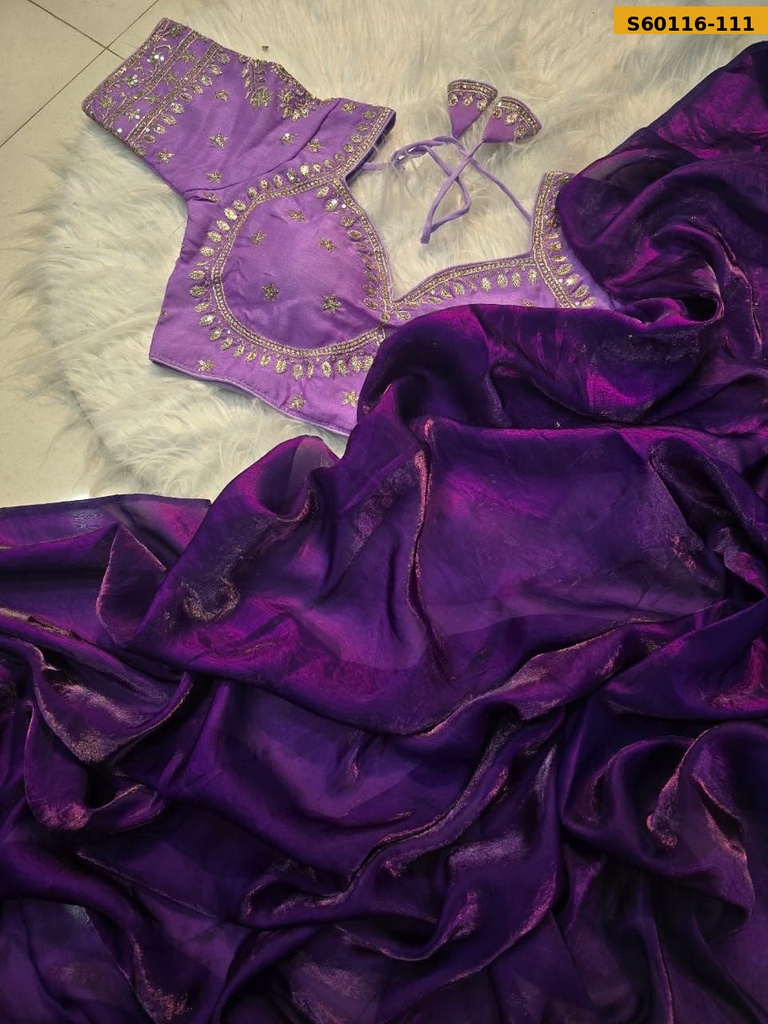 Fancy Space Satin Saree