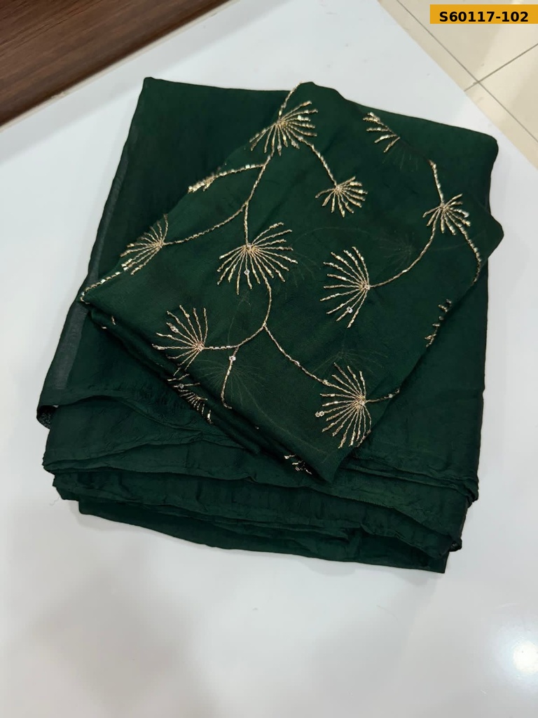 Fancy Rangoli Crush Saree