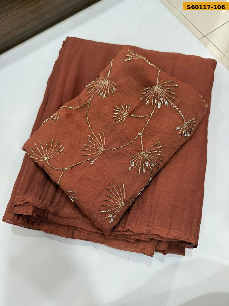 Fancy Rangoli Crush Saree