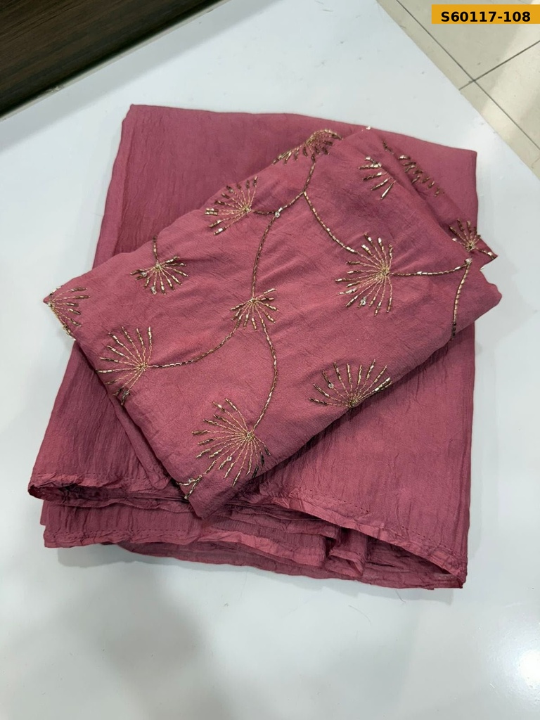 Fancy Rangoli Crush Saree