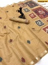 Fancy Muga Cotton Jamdhani Saree