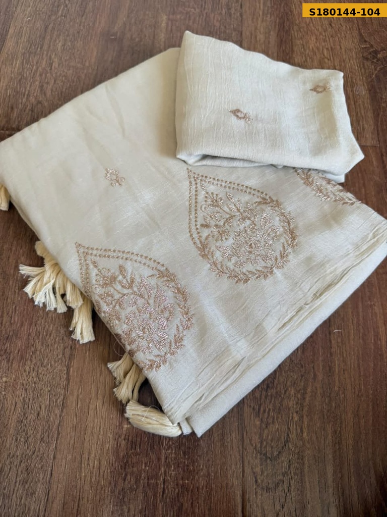 Fancy Viscose Embroidery Saree