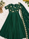 Fancy Rangoli Crush Kurti With Dupatta