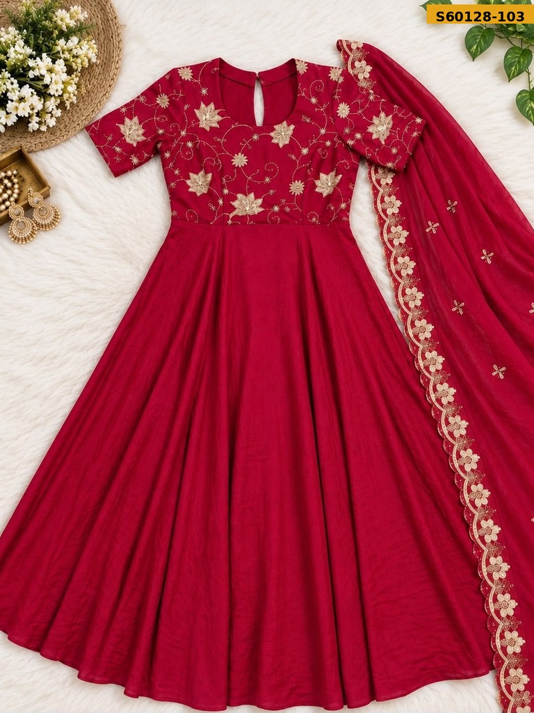 Fancy Rangoli Crush Kurti With Dupatta