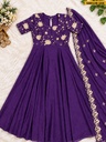 Fancy Rangoli Crush Kurti With Dupatta