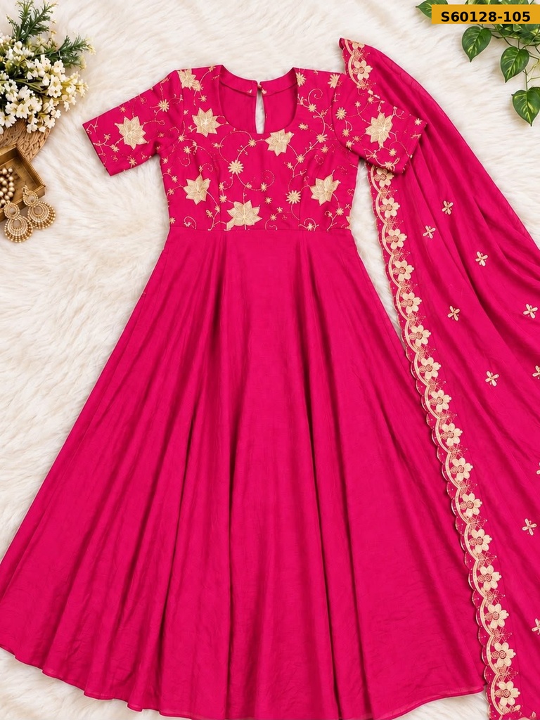 Fancy Rangoli Crush Kurti With Dupatta