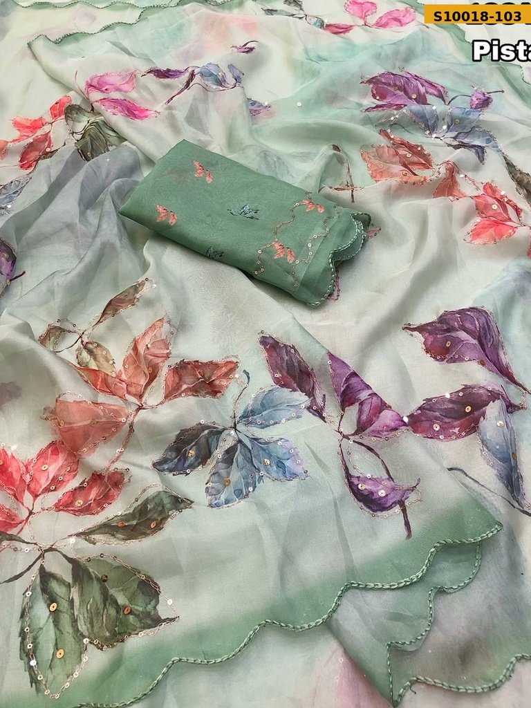 Fancy Tebby Organza Saree