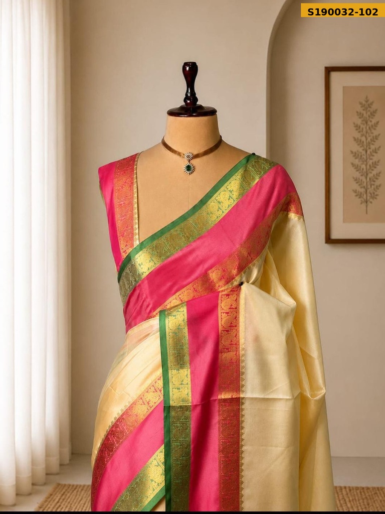 Banarasi Soft Raw mango katan silk saree