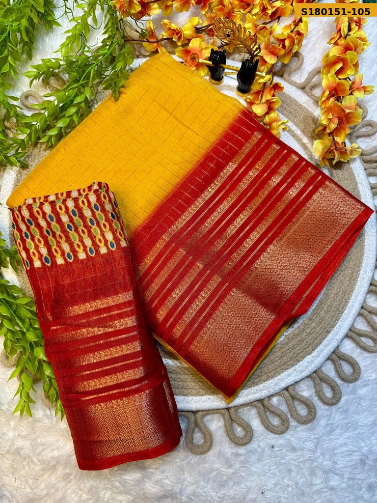 Fancy Mysore Silk Saree