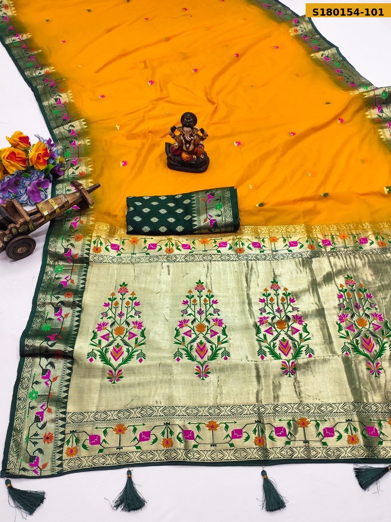 Fancy Paithani Soft Silk Saree