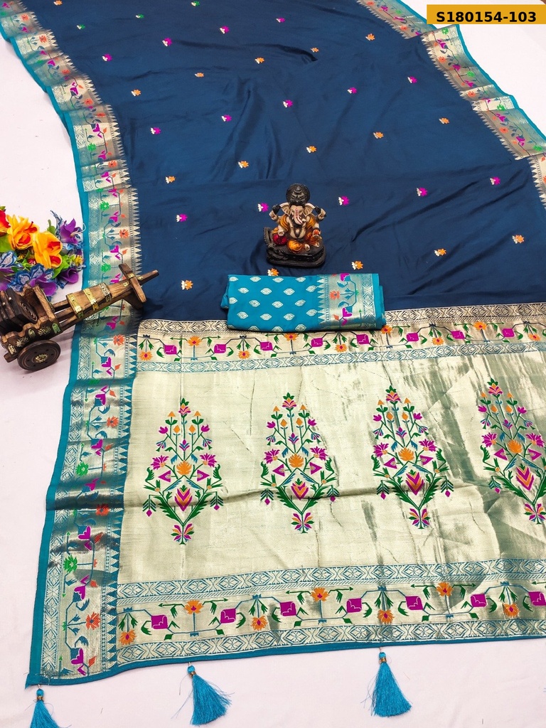 Fancy Paithani Soft Silk Saree