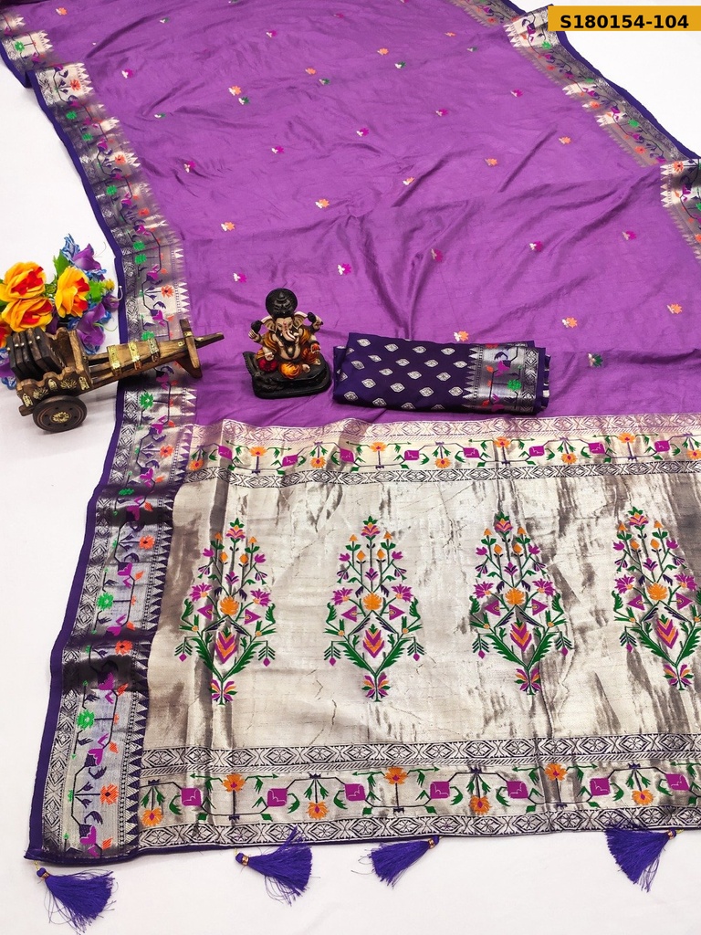Fancy Paithani Soft Silk Saree