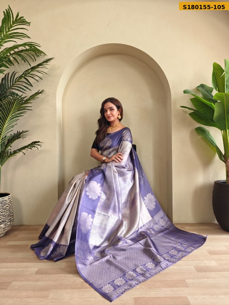 Fancy Printed Weaving Silk Saree