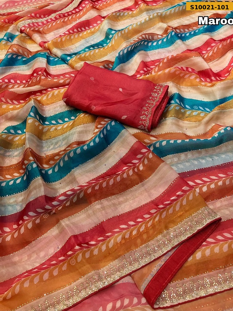 Fancy Space Silk Digital Printed Saree