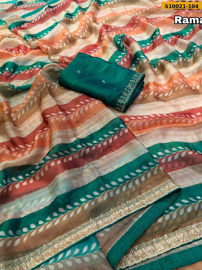 Fancy Space Silk Digital Printed Saree