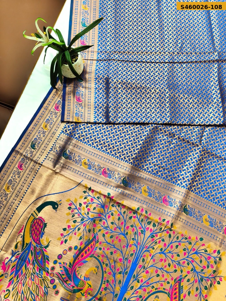 Fancy Soft Paithani Silk Saree