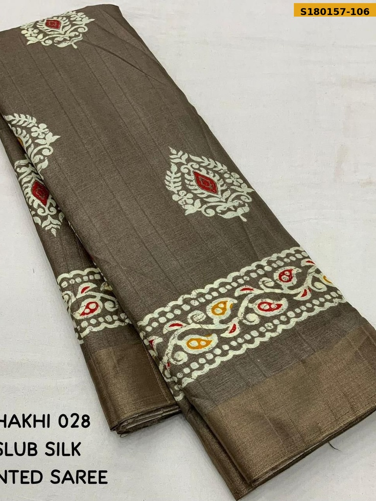 Fancy Soft Slik Slub Woven Saree