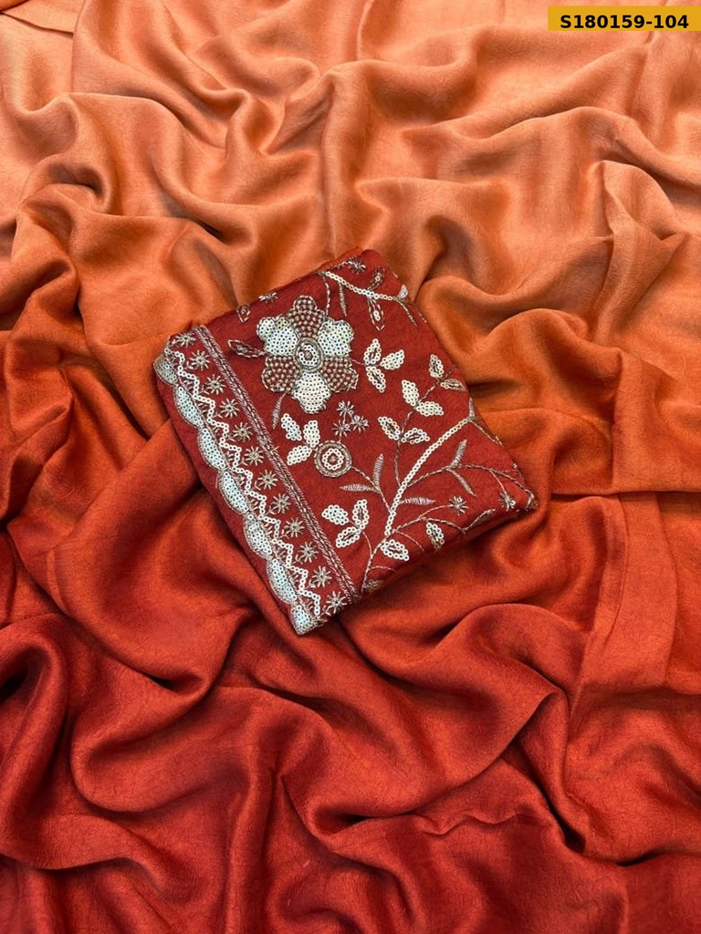 Fancy Rangoli Crush Shaded Saree