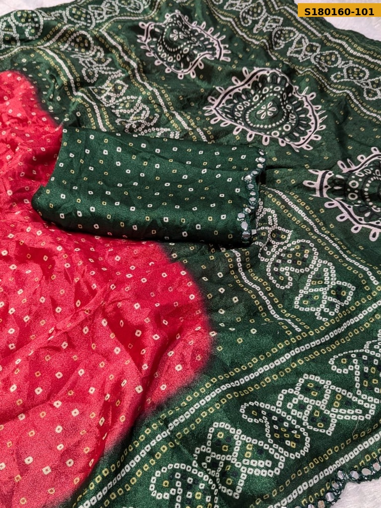 Fancy Moss Silk Saree