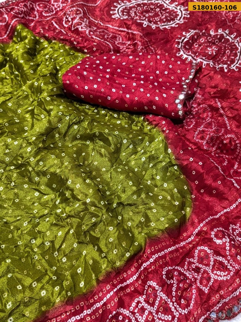Fancy Moss Silk Saree