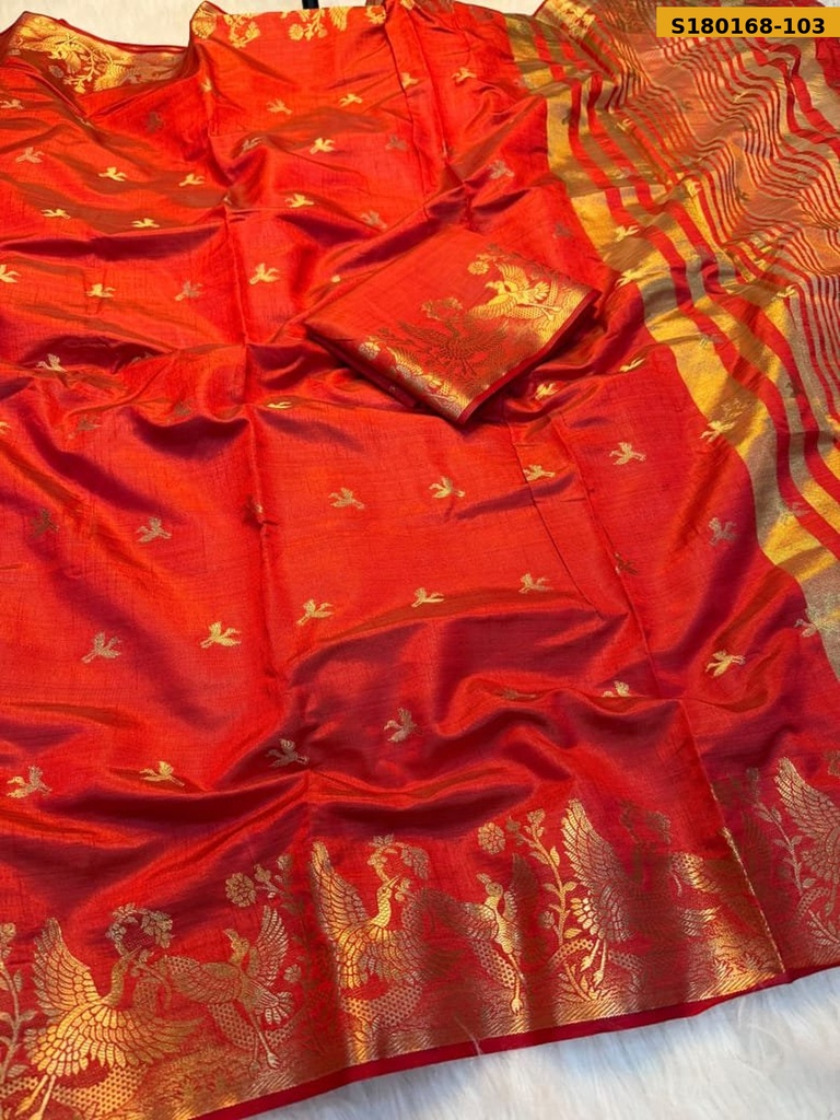 Fancy Soft Tusser Silk Saree