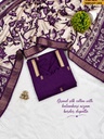 Fancy Cotton Mangalagiri Silk Top With Dupatta