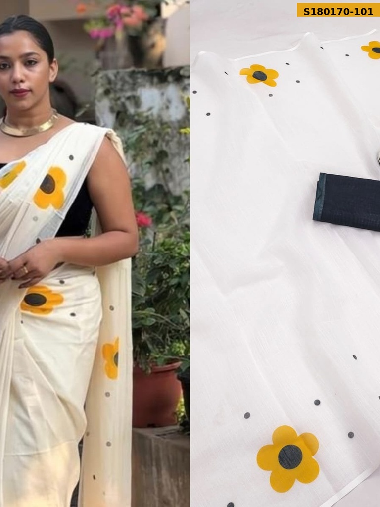 Fancy Soft Linen Sarees