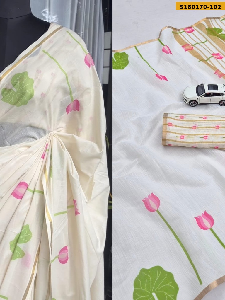 Fancy Soft Linen Sarees