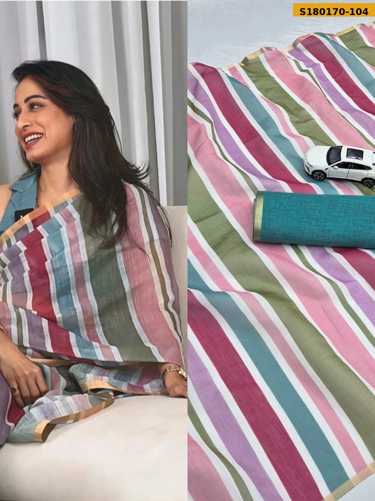 Fancy Soft Linen Sarees