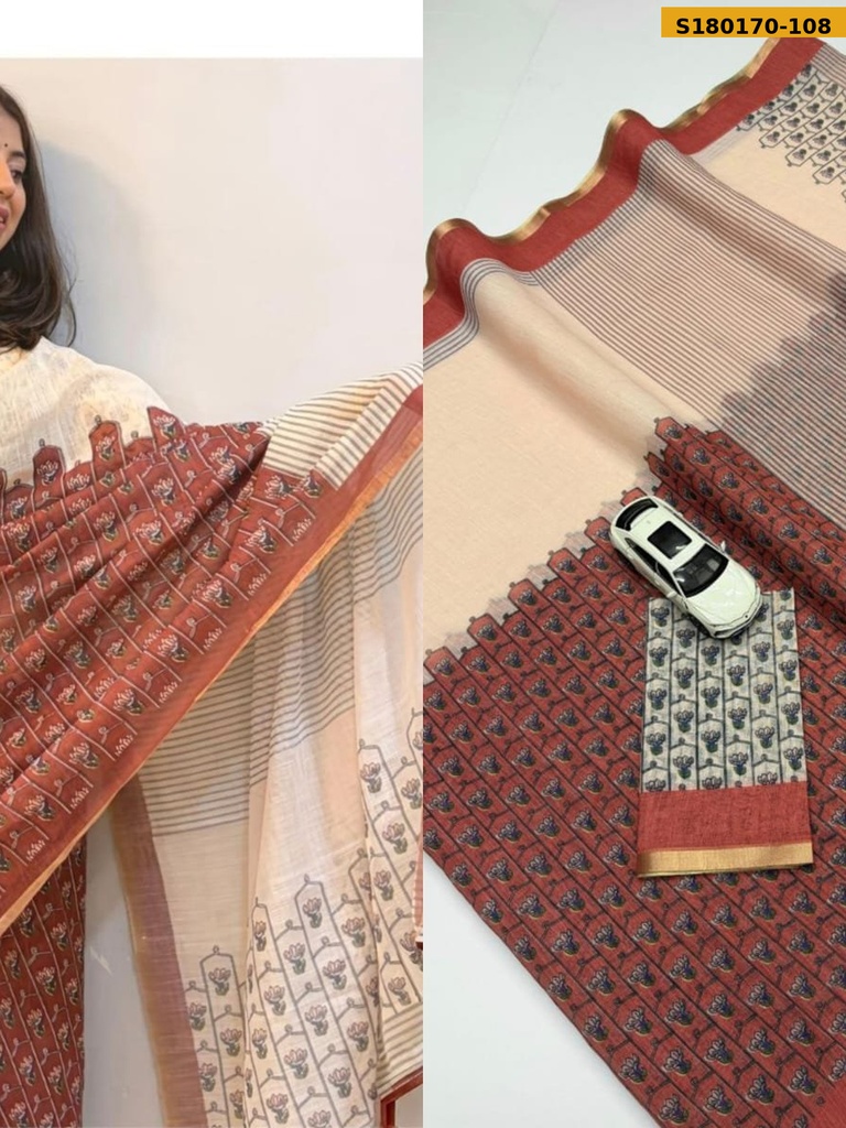 Fancy Soft Linen Sarees