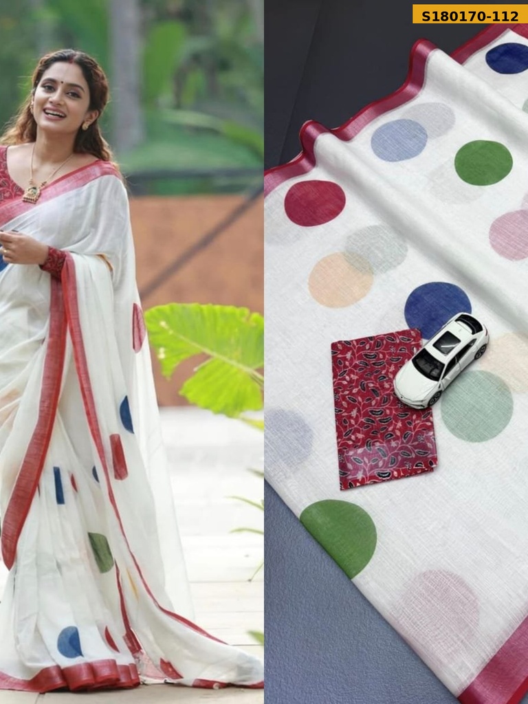 Fancy Soft Linen Sarees