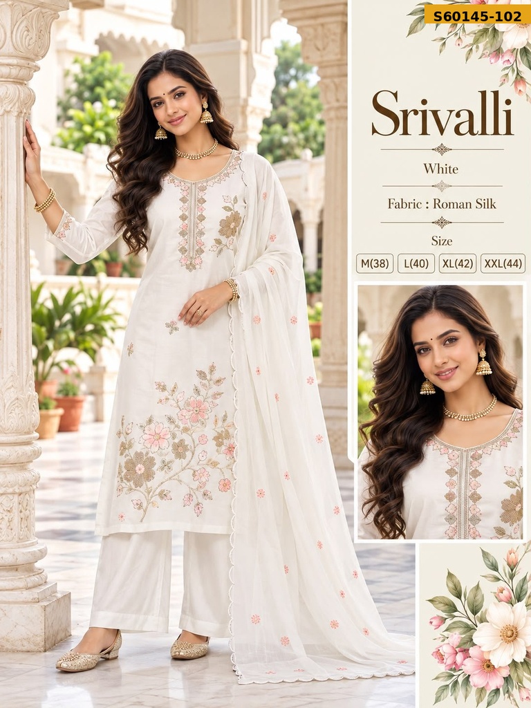 Fancy Mul Chanderi 3 Piece Set