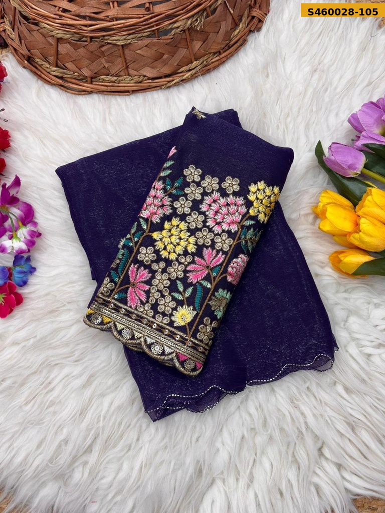 Fancy Shimmer Saree(S-100)