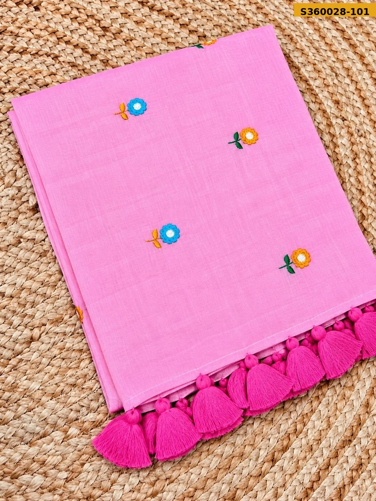 Cotton Floral Butta Saree
