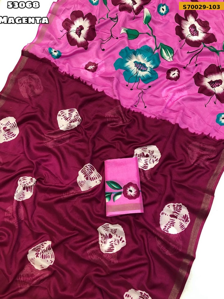 Fancy  Soft Mul Cotton Saree