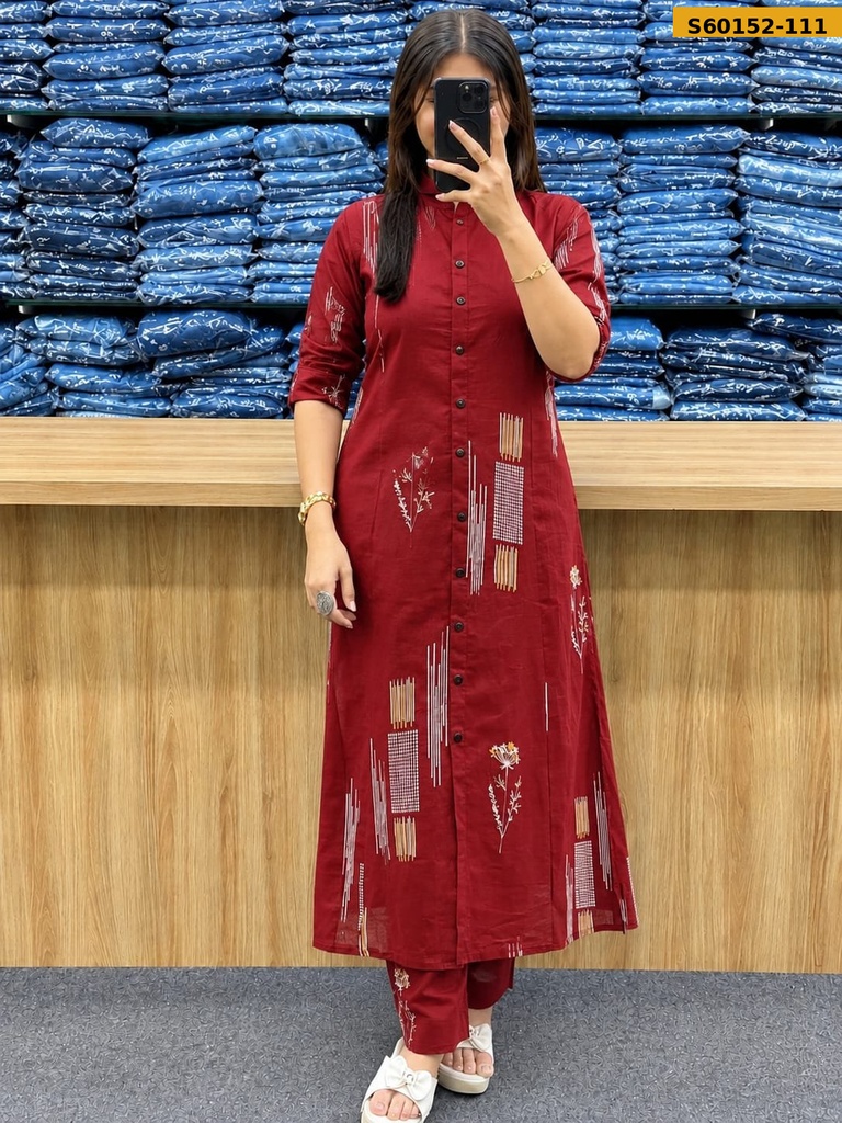 Fancy Slub Rayon Coord Set