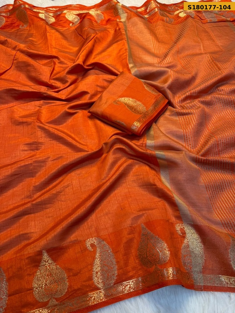 Fancy Soft Tussar Silk Saree