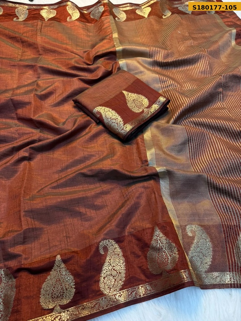 Fancy Soft Tussar Silk Saree