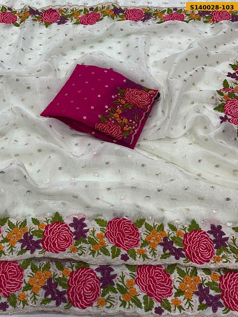 Fancy Nc Moss Silk Saree
