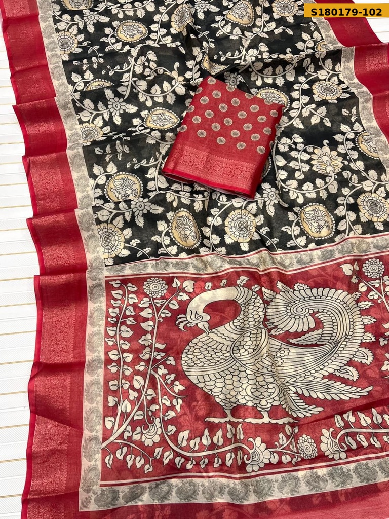 Fancy Tissue Erode Silk Saree