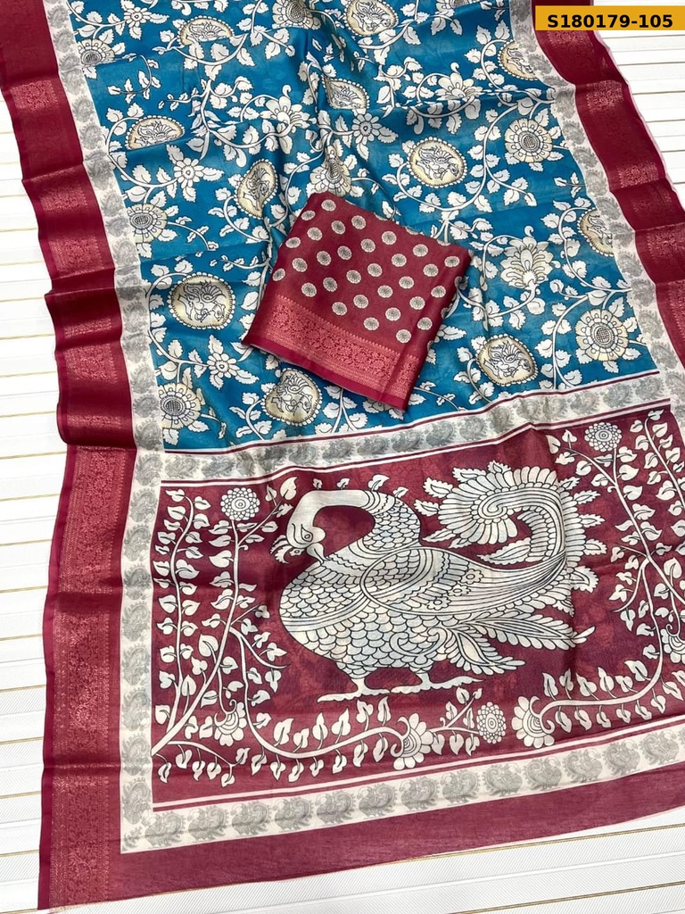 Fancy Tissue Erode Silk Saree