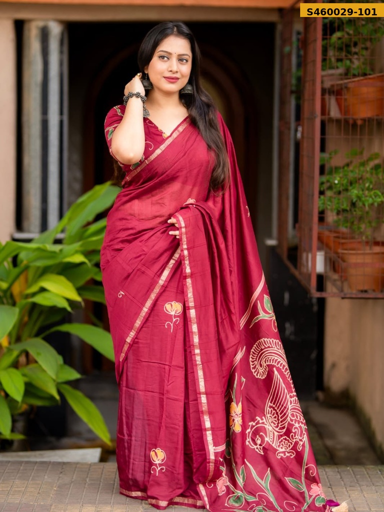 Fancy Soft Malai Cotton Saree
