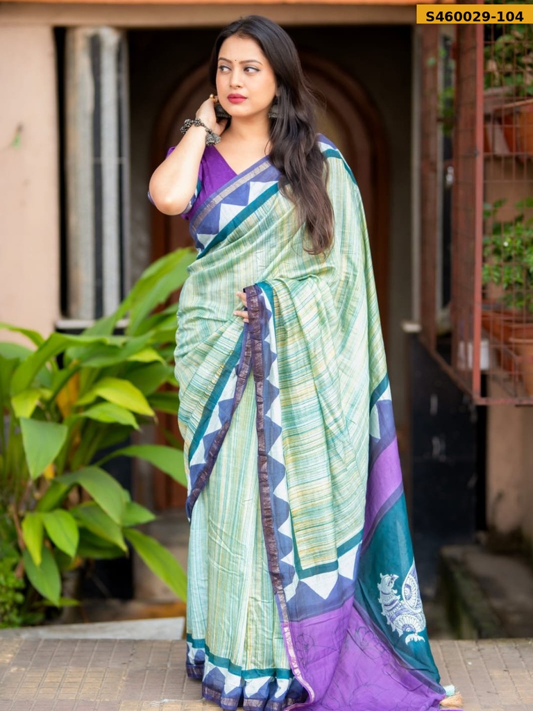 Fancy Soft Malai Cotton Saree