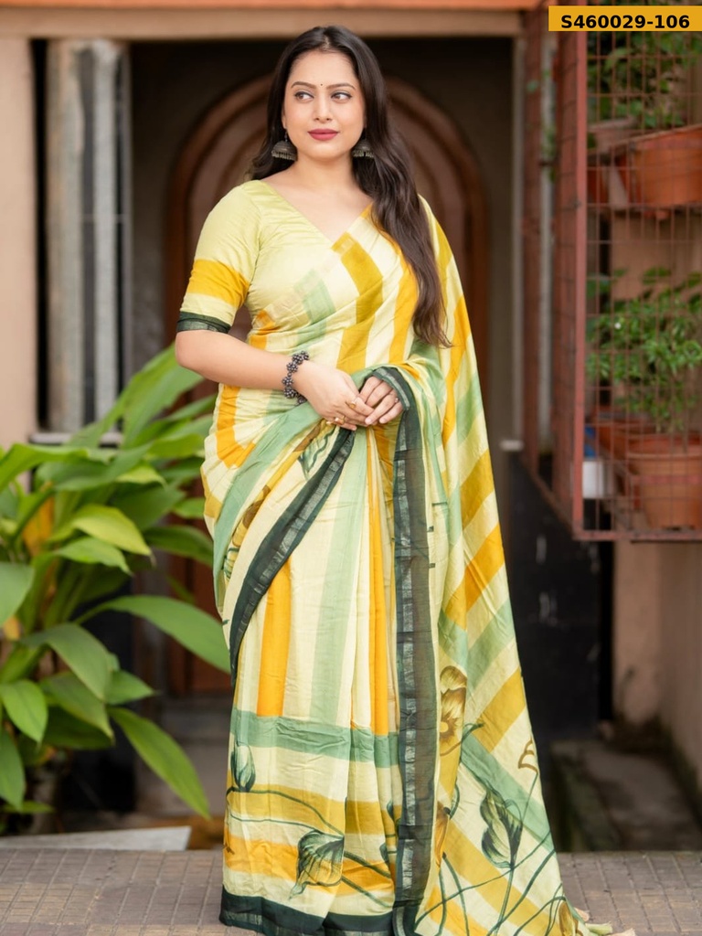 Fancy Soft Malai Cotton Saree