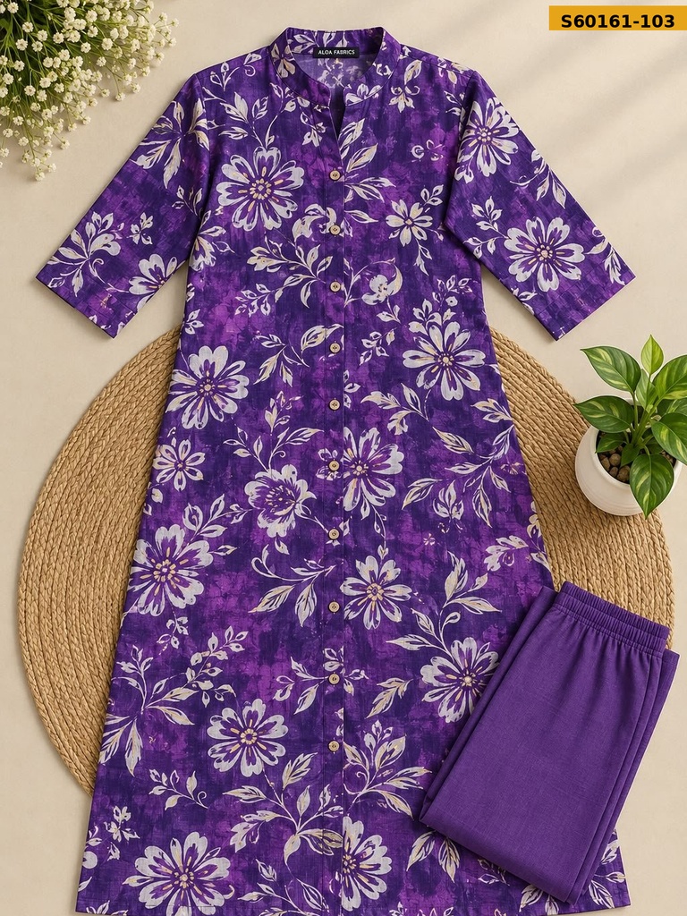 Fancy Cotton Aline Coord Set